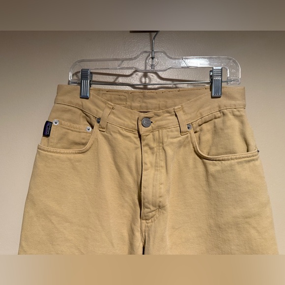 Patagonia Organic Cotton Jeans Khaki yellow womens aize 6 - Picture 3 of 11
